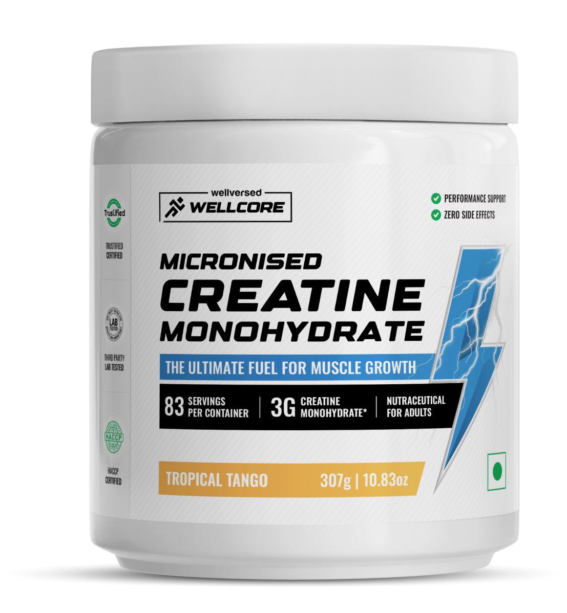 Wellcore - Micronised Creatine Monohydrate (250g, 83 Servings)