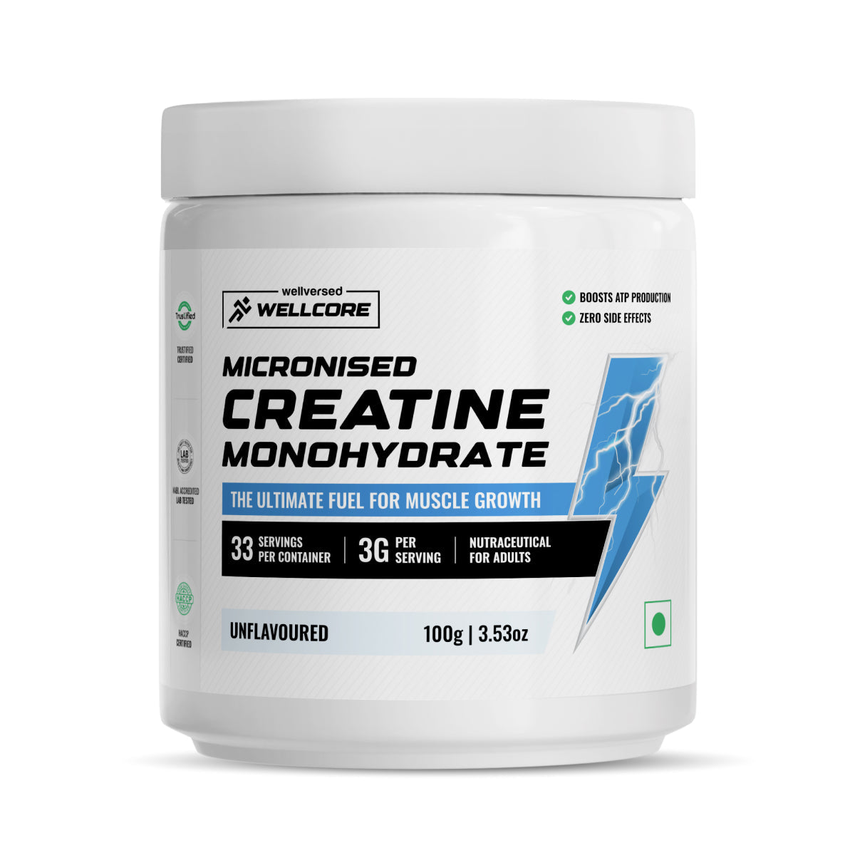 Wellcore - Micronised Creatine Monohydrate (250g, 83 Servings)