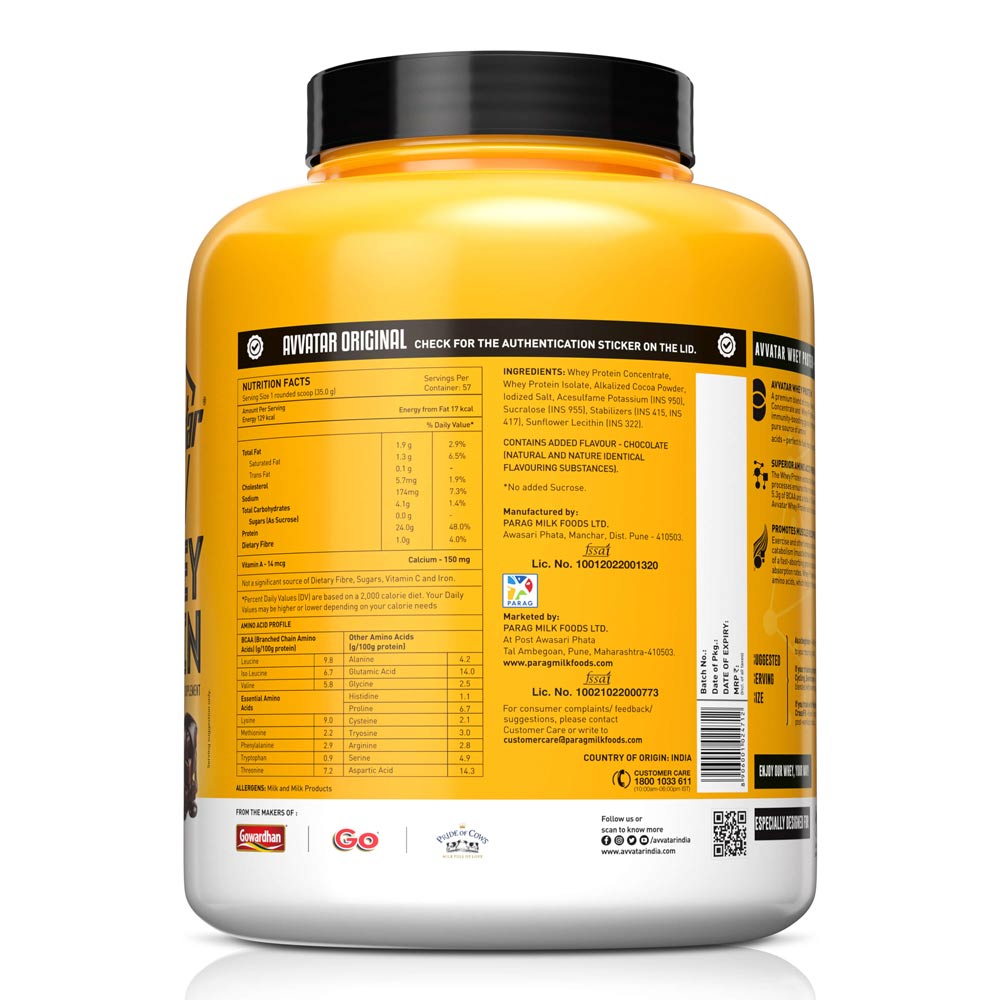 Avvatar Whey Protein | Belgian Chocolate Flavour