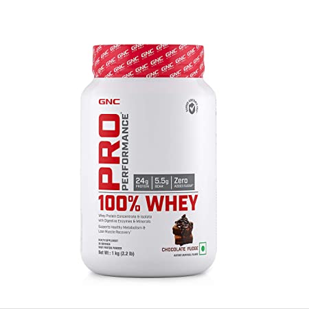 Gnc Pro 100% Whey Protein 1Kg, 2.2lb (30Servings) and Get free calcium plus (60N)