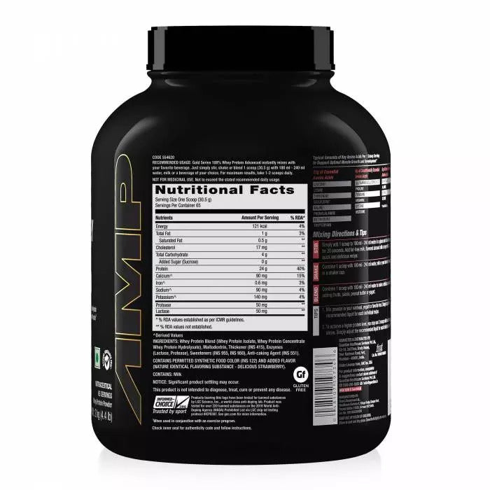GNC AMP Gold Series 100% Whey Protein Advanced
