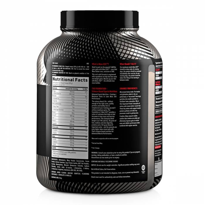 GNC AMP Amplified Mass XXX - 6.6 lbs, 3 kg