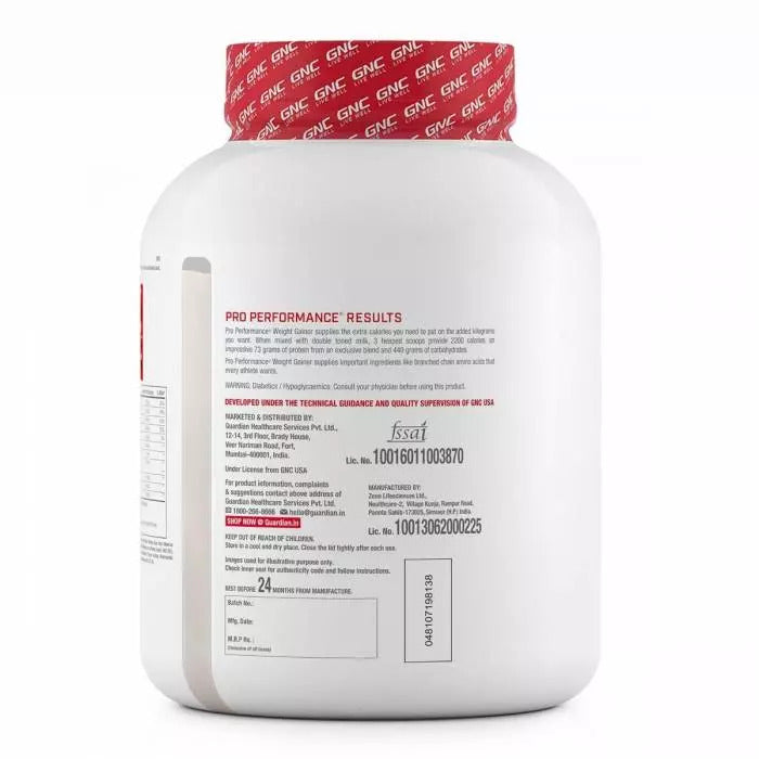 GNC Pro Performance Weight Gainer -6.6 lbs, 3 kg