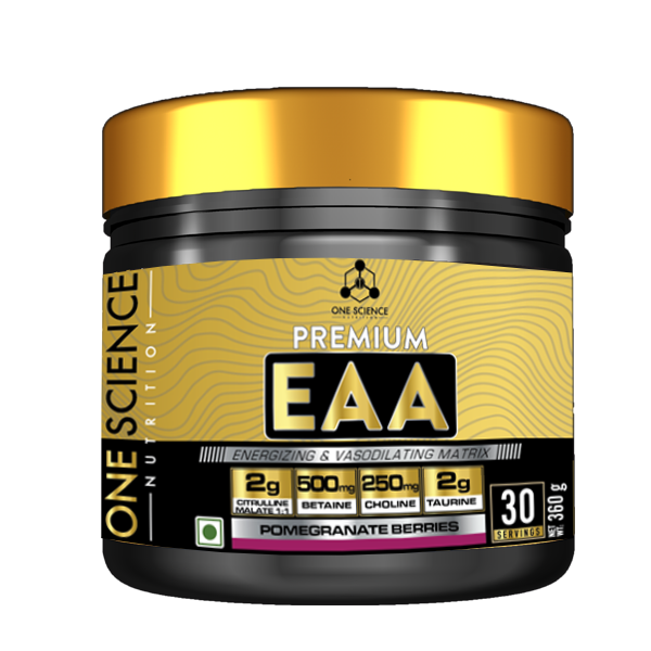 One Science Nutrition EAA (Essential Amino Acids) Energizing and Vasodilating Matrix | Supports Muscle Growth & Performance Booster – [30 Serving] – 360G