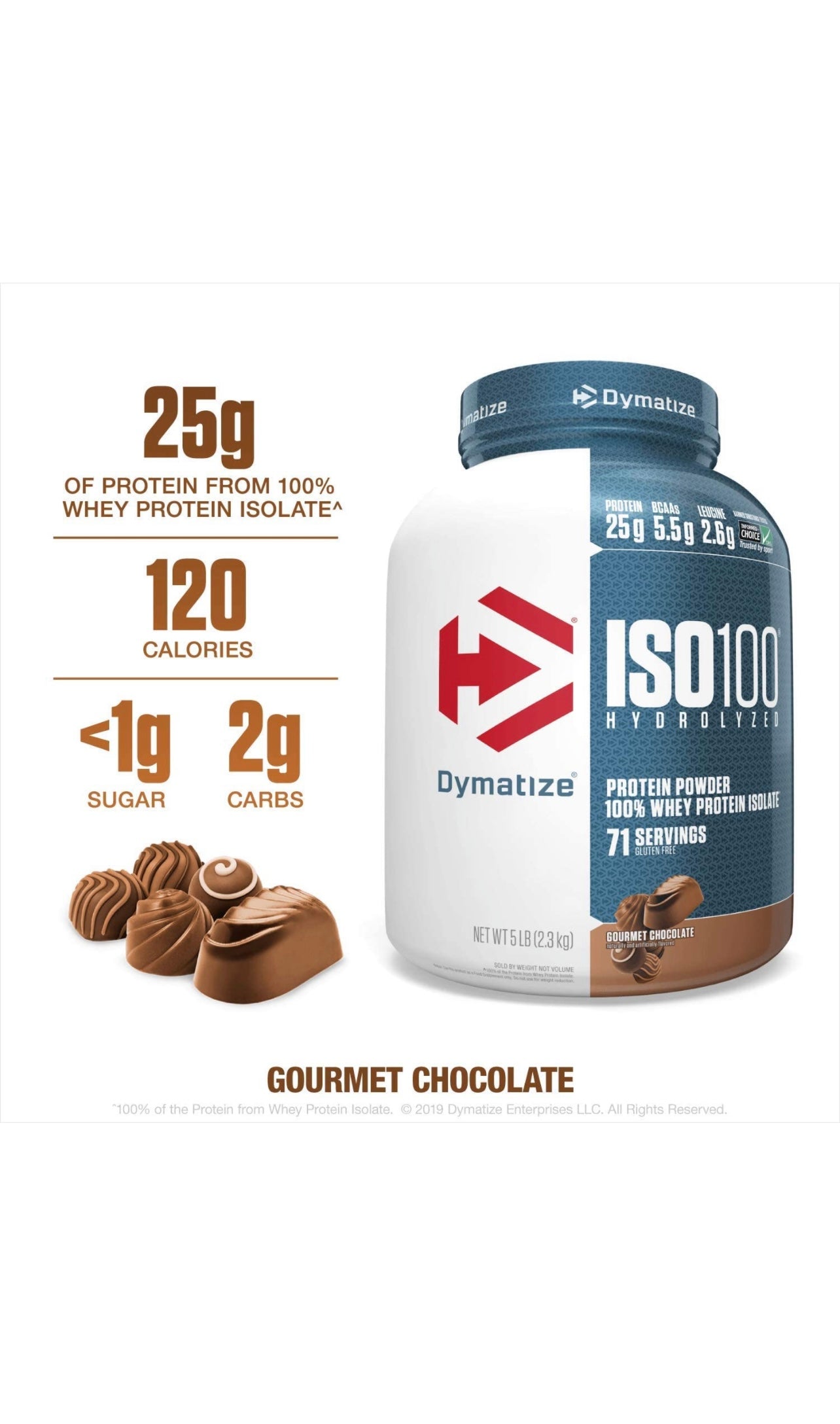 DYMATIZED ISO 100 HYDROLYZED 5lb