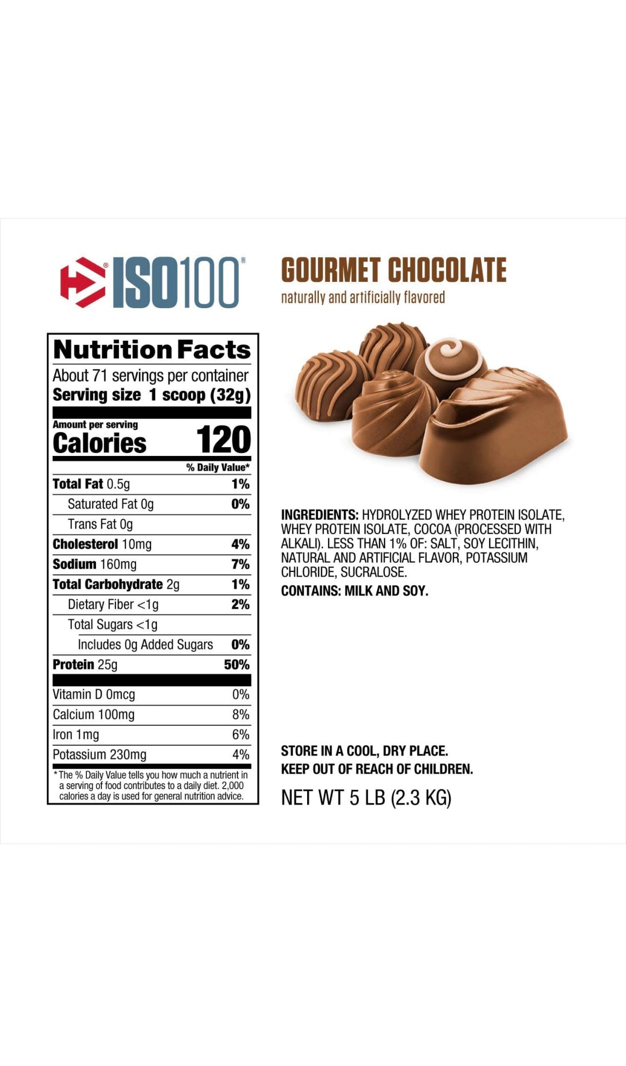 DYMATIZED ELITE 100% WHEY PROTEIN