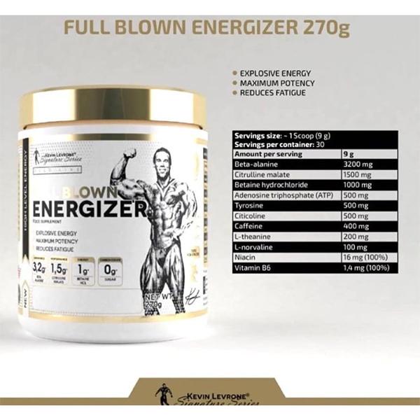 KEVIN LEVRONE GOLD FULL BLOWN ENERGIZER 30 SERVINGS