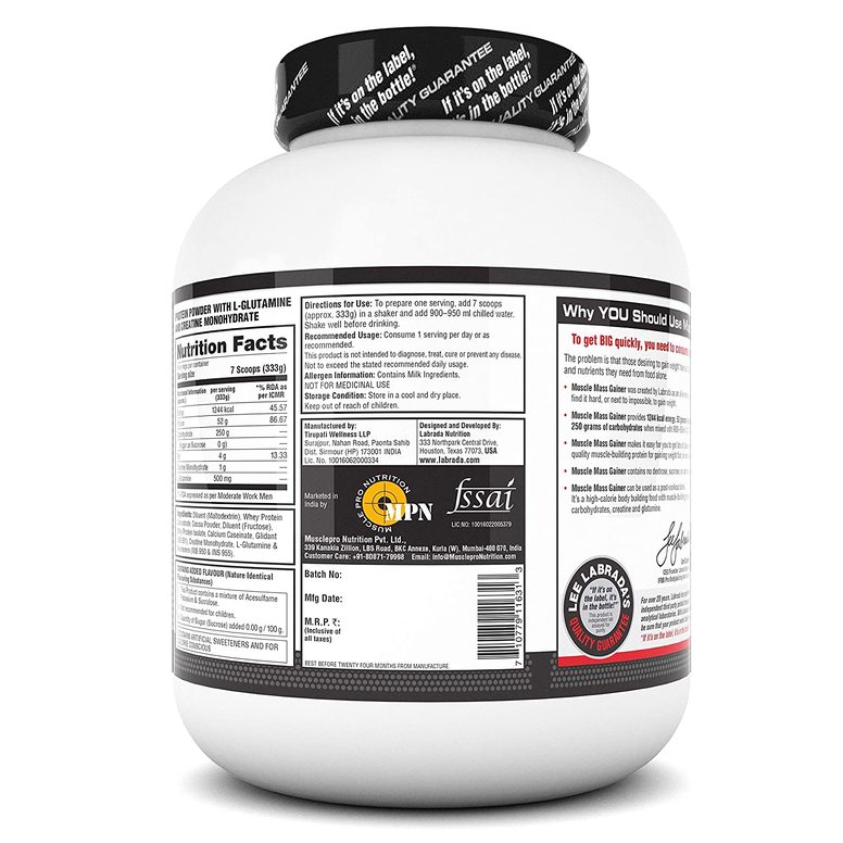 Labrada Muscle Mass Gainer, 6 lbs, 2.27 kg