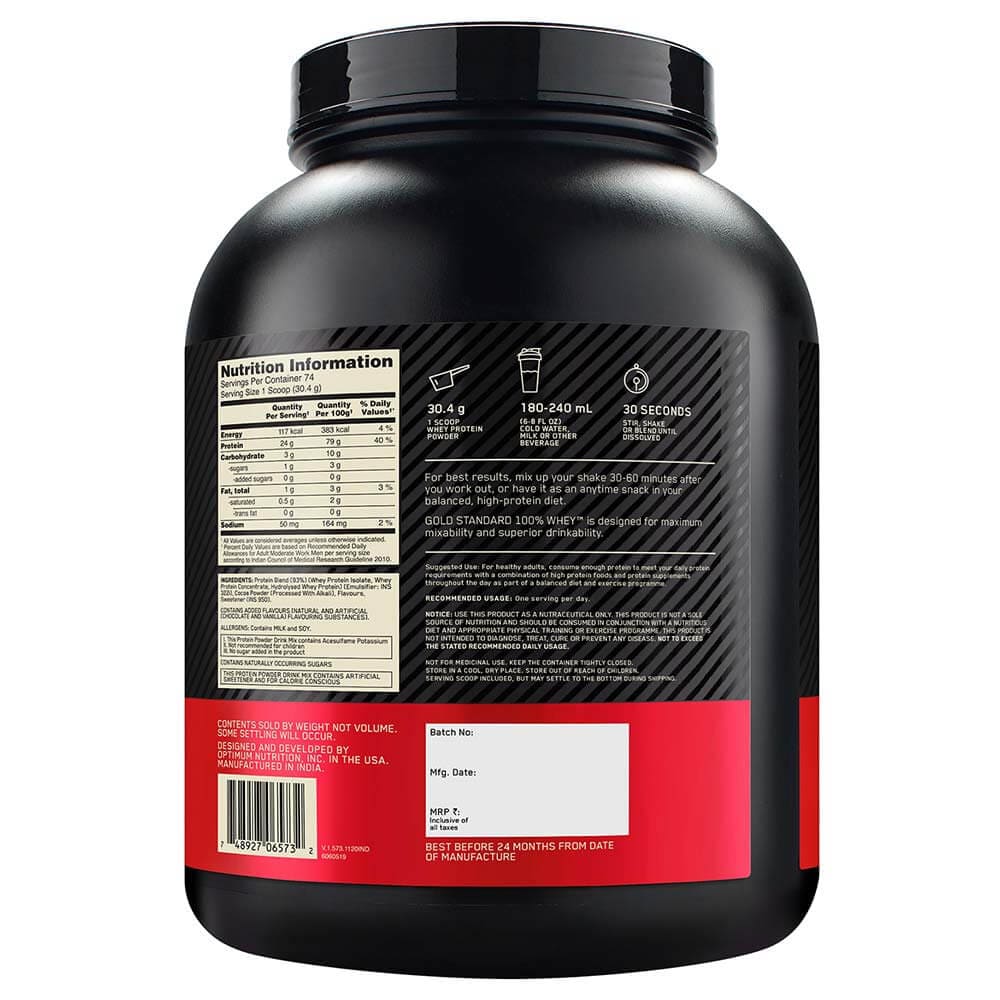 ON GOLD STANDARD 100% WHEY  2.5kg with Free 250gm ON Creatine