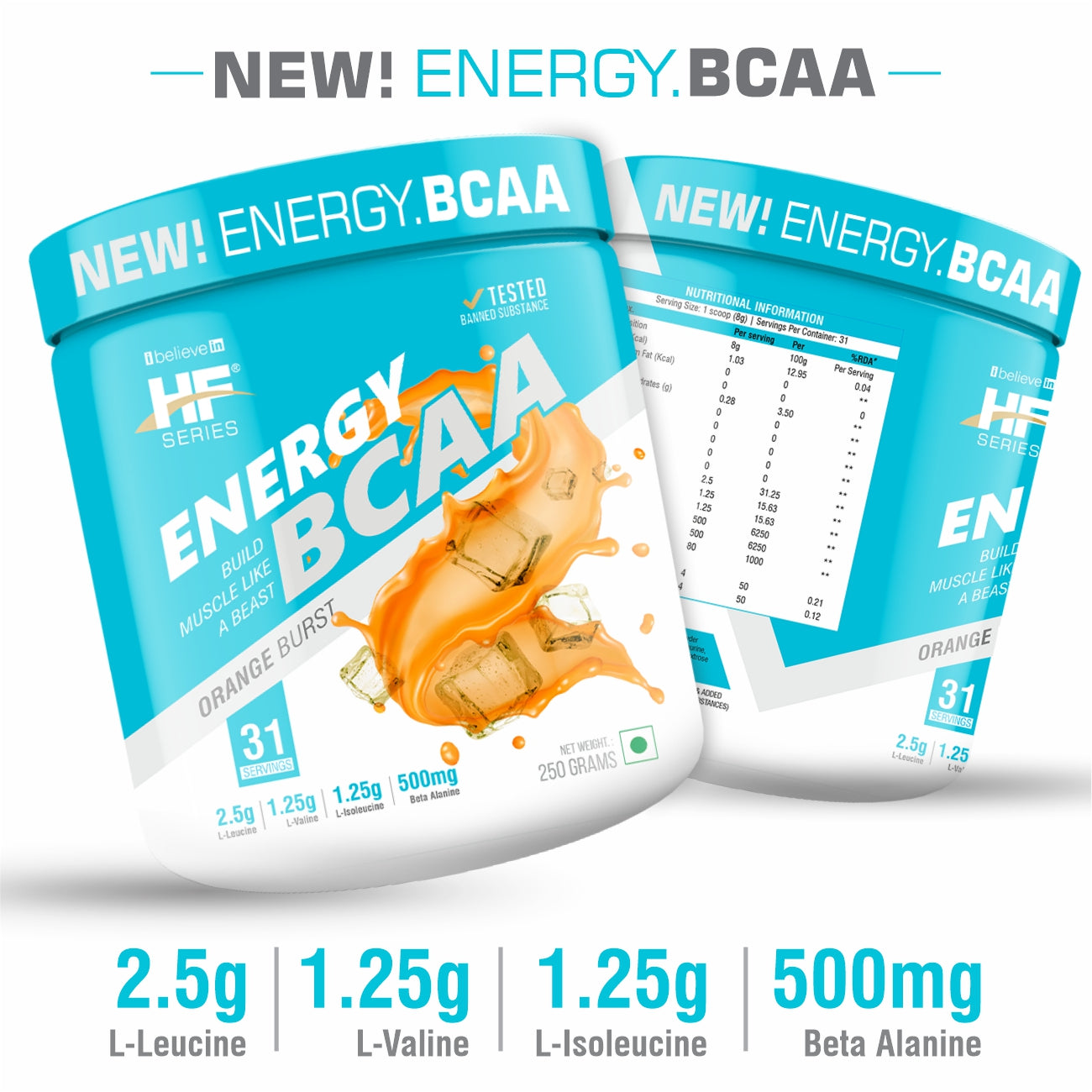HF SERIES ENERGY BCAA MUSCLE GROWTH BEAST