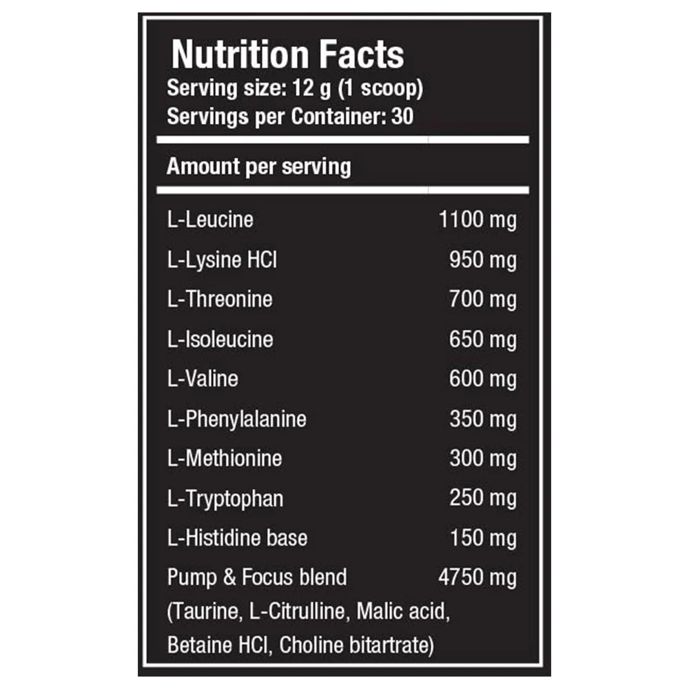 One Science Nutrition EAA (Essential Amino Acids) Energizing and Vasodilating Matrix | Supports Muscle Growth & Performance Booster – [30 Serving] – 360G
