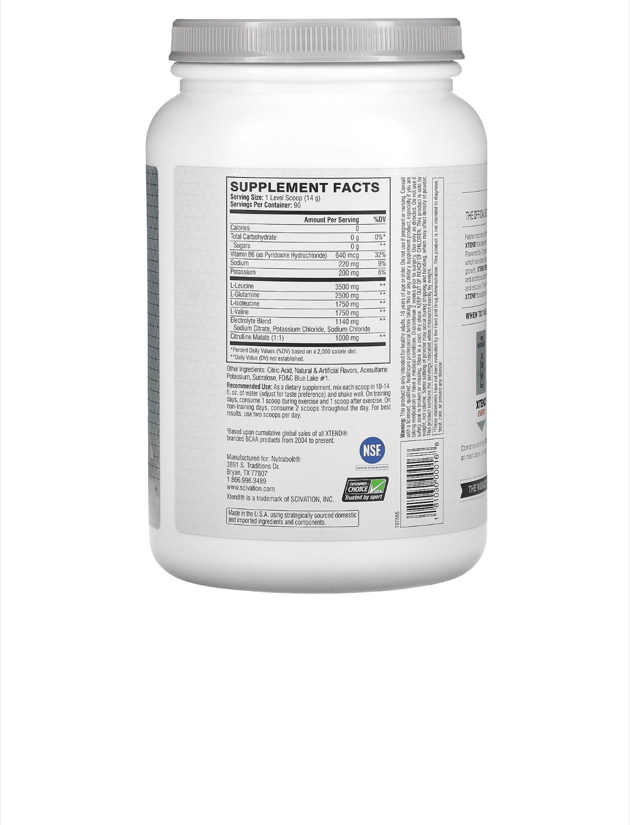 Scivation Xtend BCAA 30/90 servings