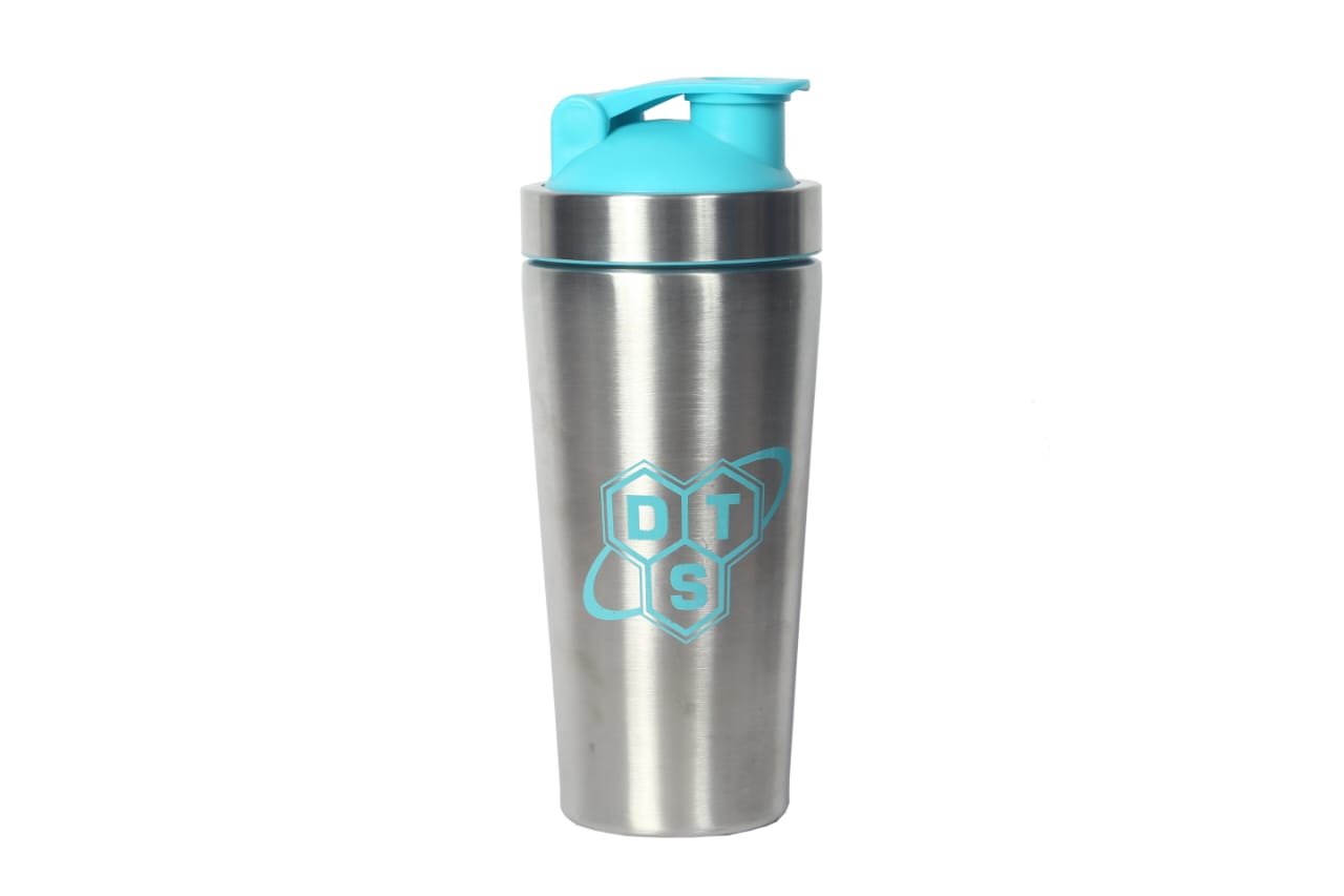 Metal Shaker Blue/ Black The perfect alternative to plastic shakers — lump-free shakes every time