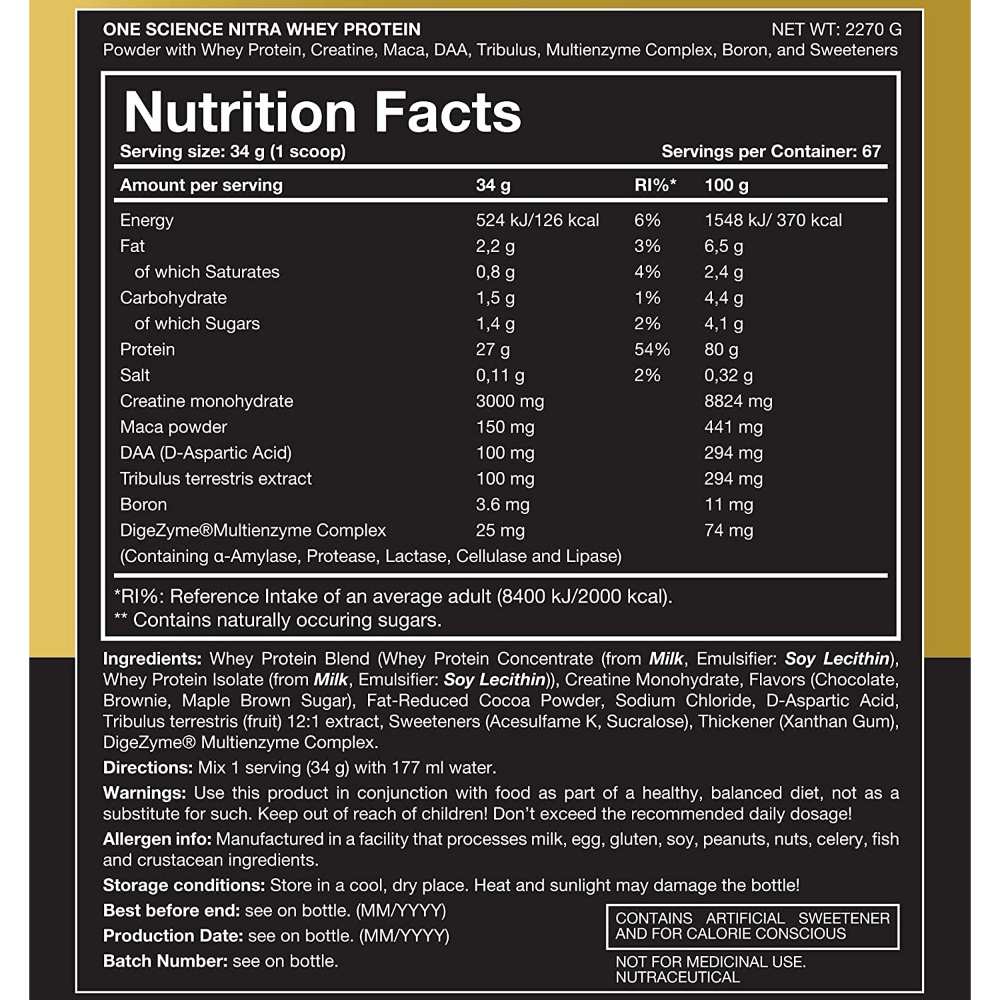 One Science Nutrition Nitra whey