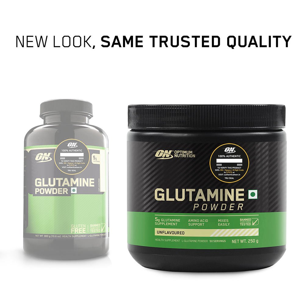 ON (Optimum Nutrition) Glutamine Powder, 0.55 lb, Unflavoured